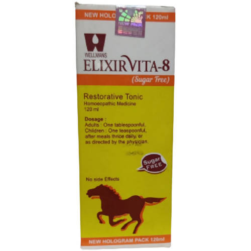 Dr. Wellmans Homeopathy Elixirvita-8 (Sugar Free) Restorative Tonic