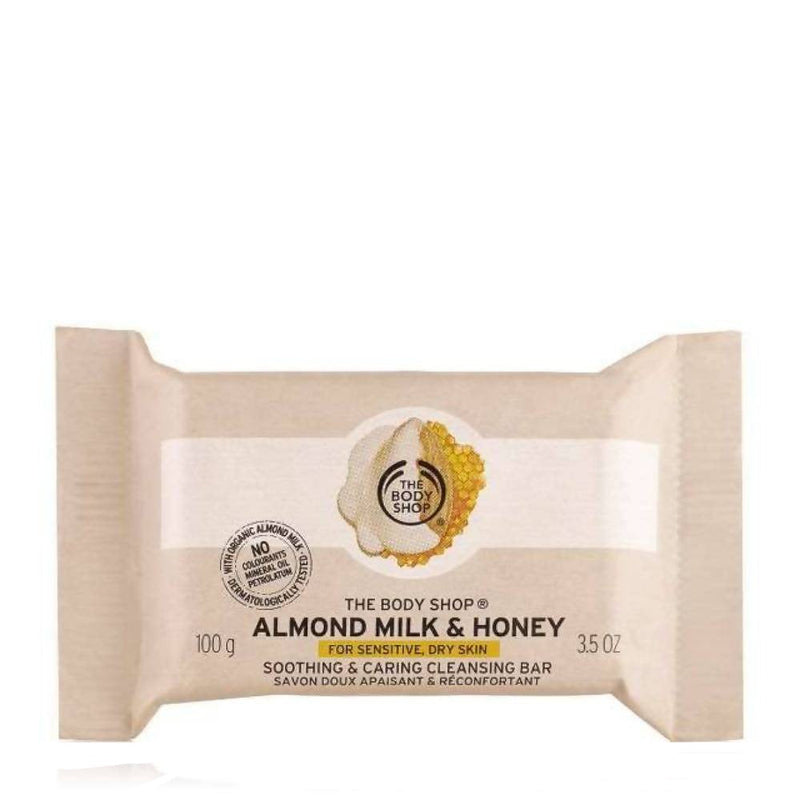 The Body Shop Almond Milk & Honey Soothing & Caring Cleansing Bar