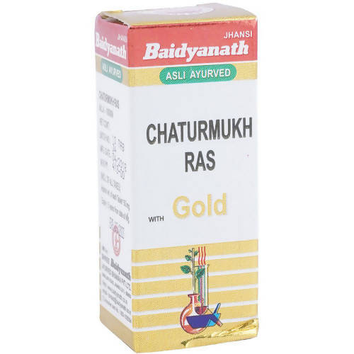 Baidyanath Chaturmukh Ras (With Gold)