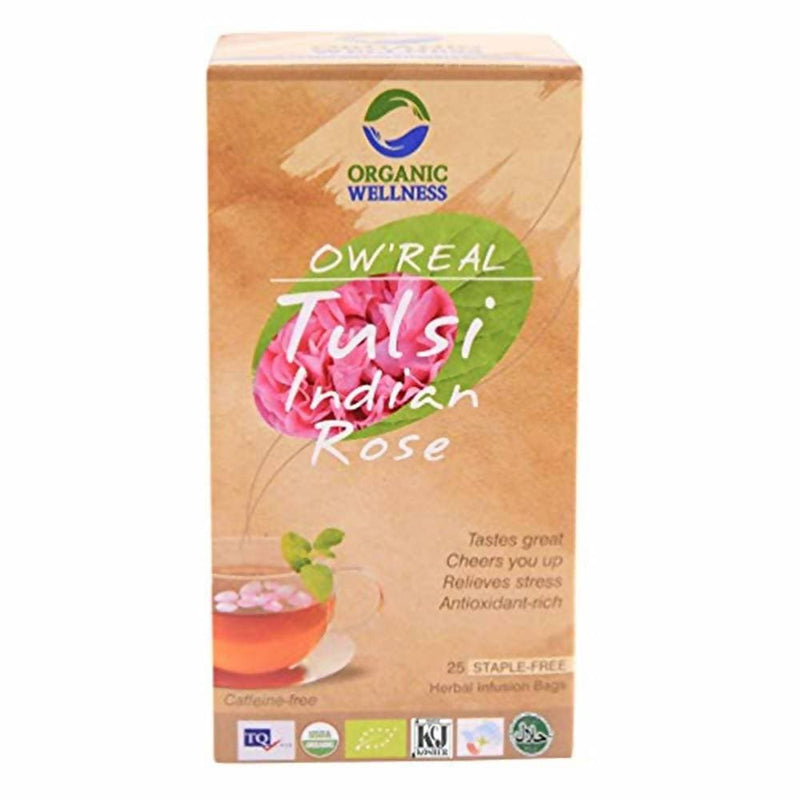 Organic Wellness Ow'real Tulsi Indian Rose Teabags