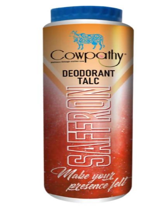 Cowpathy Deodorant Talc saffron