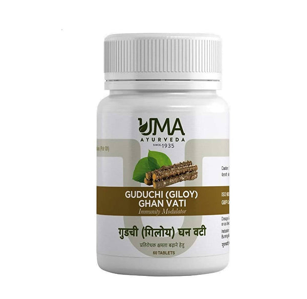 Uma Ayurveda Guduchi (Giloy) Ghan Vati Immunity Modulator