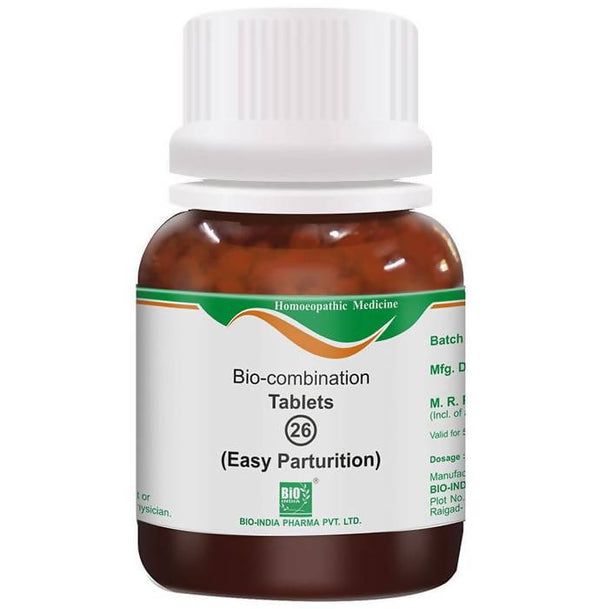 Bio India Homeopathy Bio-combination 26 Tablets