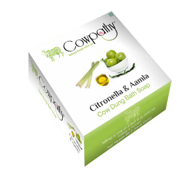 Cowpathy Citronella & Amala Cow Dung Bath Soap (75Gm)