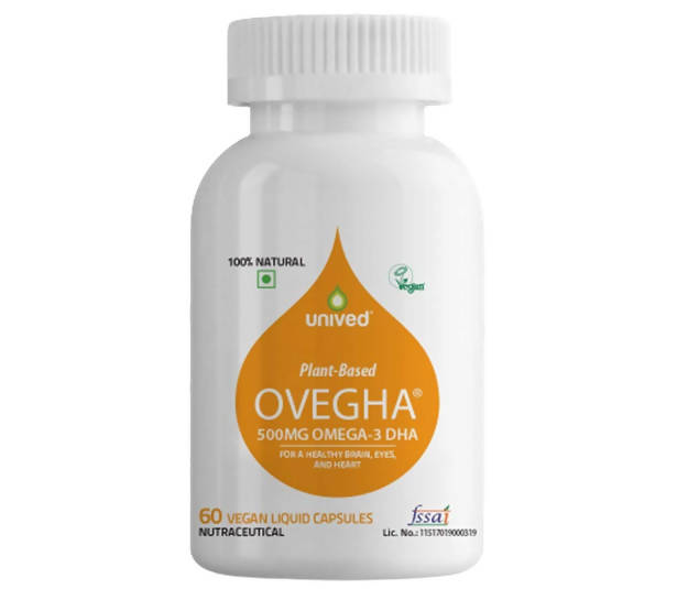 Unived Plant-Based Ovegha 500 MG Omega-3 DHA Capsules