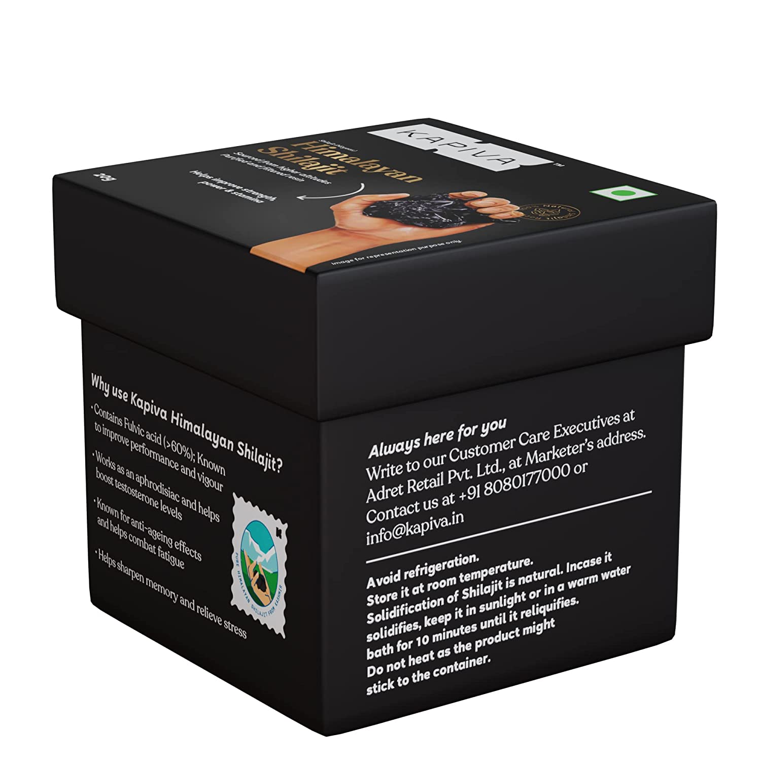 Kapiva Himalayan Shilajit/Shilajeet Resin - 20gm