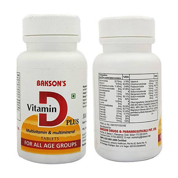 Bakson's Vitamin D Plus Tablets