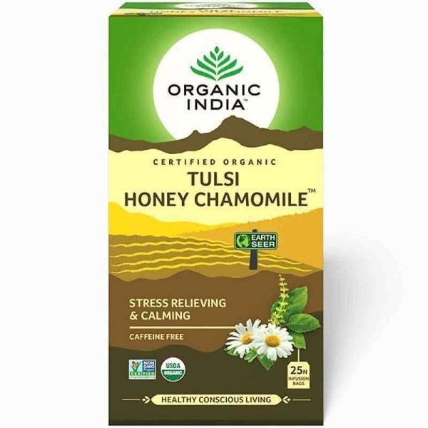 Organic India Tulsi Honey Chamomile 25 Tea Bags