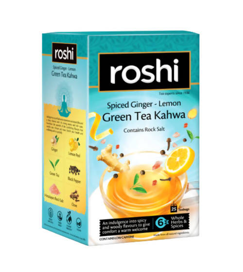 Roshi Spiced Ginger - Lemon Green Tea Kahwa