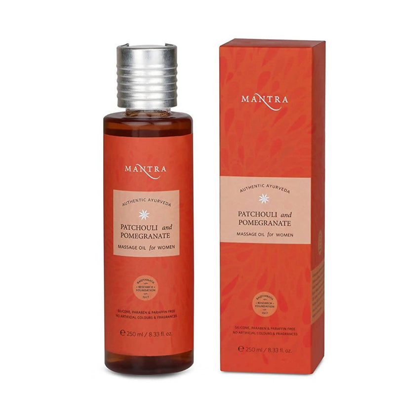 Mantra Herbal Patchouli and Pomegranate Massage Oil For Women