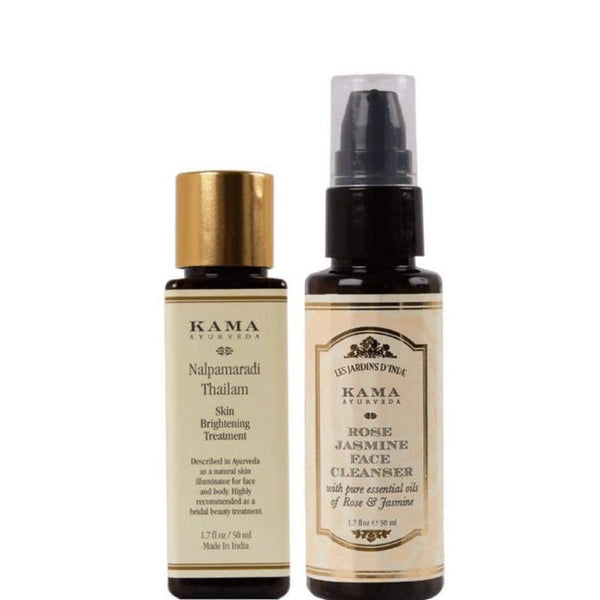 Kama Ayurveda Nalpamaradi Thailam & Rose Jasmine Face Cleanser Combo