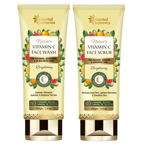 Oriental Botanics Natureâ€™s Vitamin C Face Wash And Face Scrub Combo