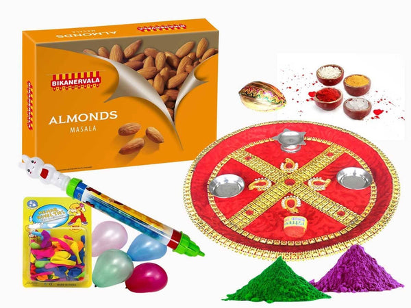 Bikanervala Holi Puja thali With Almonds