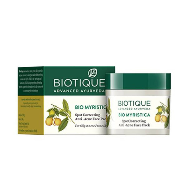 Biotique Advanced Ayurveda Bio Myristica Spot Correcting Anti Acne Face Pack