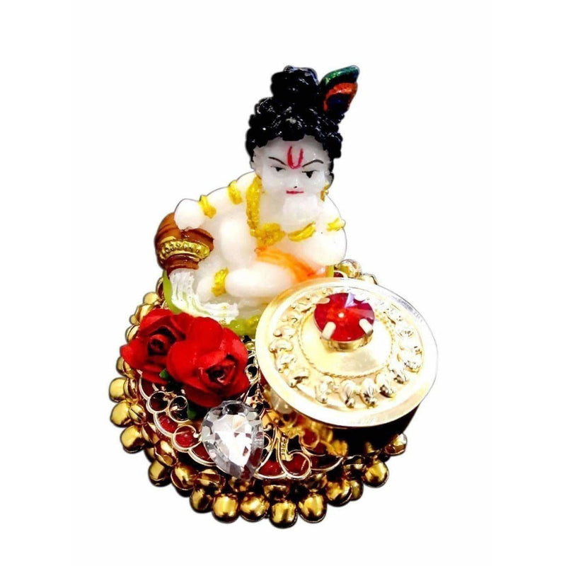 Decorative Little Krishna Kumkum Holder