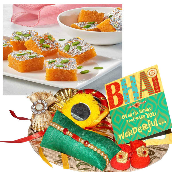 Bikanervala Moongdal Burfi Rakhi Gift