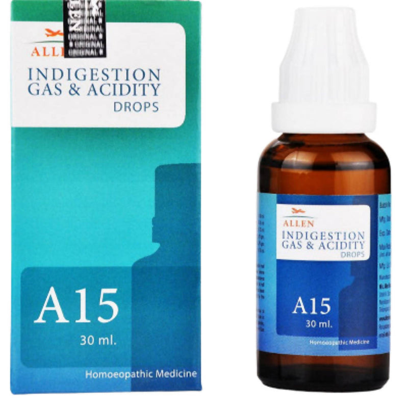 Allen Homeopathy A15 Indigestion Gas & Acidity Drops