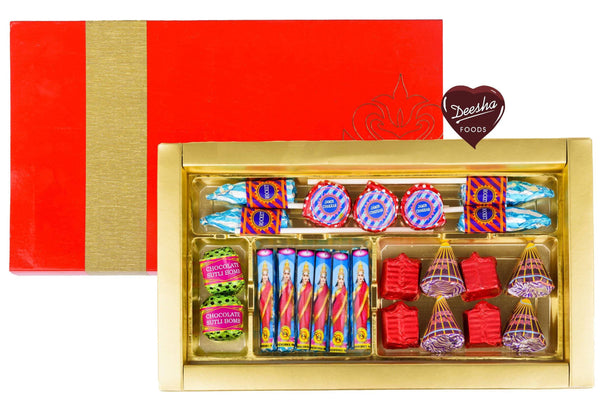 Deesha Foods Sugar Free Red Velvet Crackers Chocolates