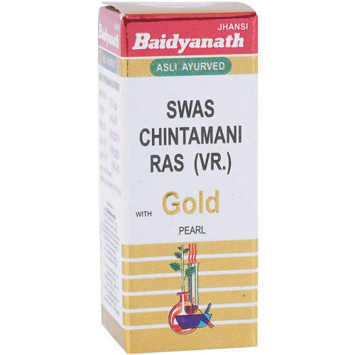 Baidyanath Swas Chintamani Ras (VR.) With Gold Tablets