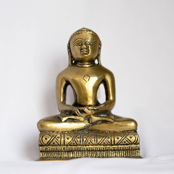 Myoksha Mahavira Brass Idol - For Positive Attitude In Life