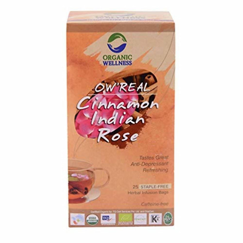 Organic Wellness Ow'Real Cinnamon Indian Rose Teabags