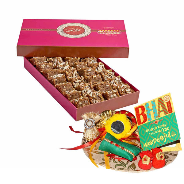 Bikanervala Kaju Dhoda Plain Rakhi Gift