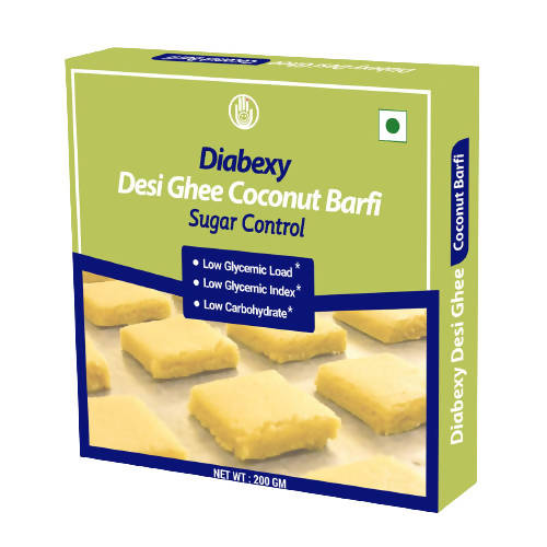 Diabexy Desi Ghee Sugar Free Coconut Barfi for Diabetics