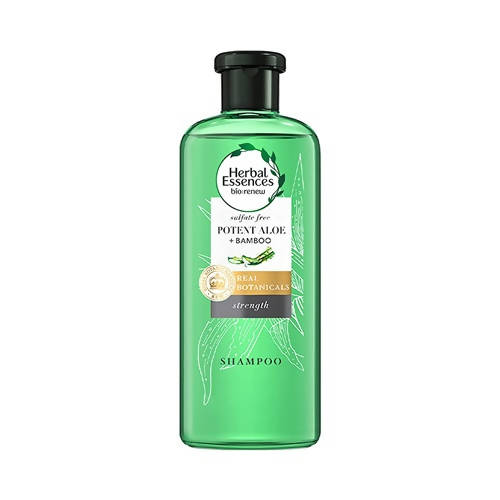 Herbal Essences Sulfate Free potent Aloe +Bamboo Real Botanicals Strength Shampoo